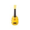 Detské ukulele mini gitara 4 struny ananásový motív žltá 15″