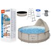 Záhradný bazén s rámom a prístreškom 396 x 107 cm Bestway 561FY