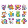 Diamantová výšivka kreatívna sada SAMOLEPKY ZVIERATKA mozaika