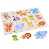 Drevené puzzle ZVIERATKA skladačka 10 dielikov