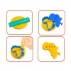 Edukačná sada modelovacia hmota kontinenty MAPA SVETA formičky