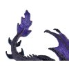 Fialová figúrka - majestátny drak s pohyblivou čeľusťou