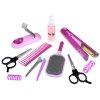 Kadernícka sada so žehličkou na vlasy a kefou