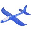 Ľahký polystyrénový lietadlo klzák s LED osvetlením