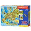 Puzzle Castorland Mapa Európy 180 dielikov Kvíz