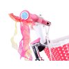 RoyalBaby detský bicykel STAR GIRL s košíkom postranné kolieska a tyč na tlačenie 14" ružové
