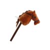 Kôň na tyči Hobby Horse dlhosrstý so zvukmi hnedý