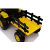Detský elektrický traktor s vlečkou 12V 7Ah žltý