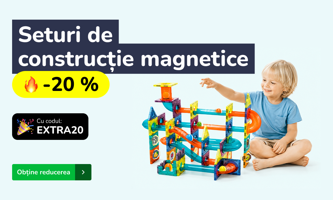 Seturi de construcție magnetice cu 20% reducere