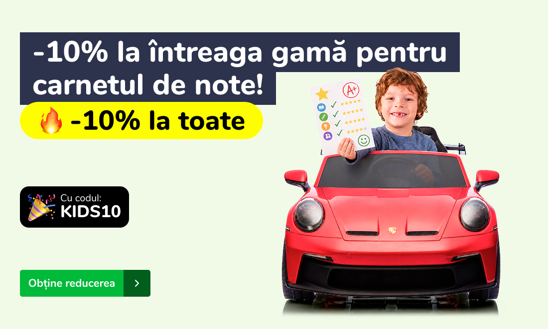 -10% la întreaga gamă pentru carnetul de note!