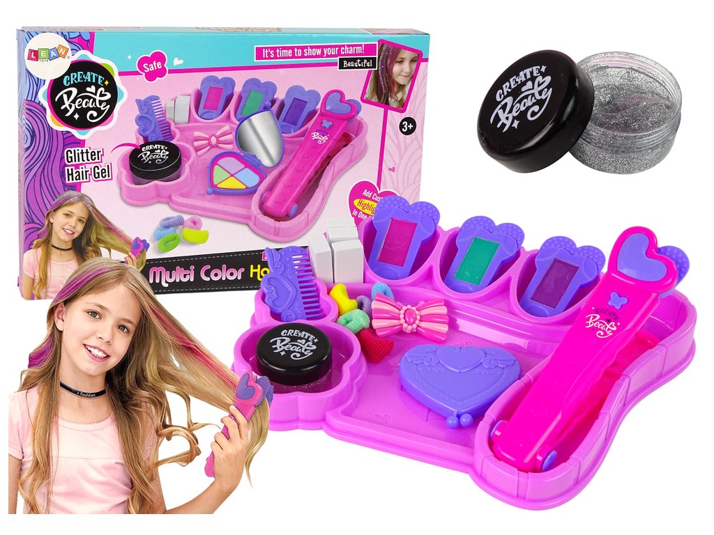 Creta de par colorata cu fier de calcat si accesorii