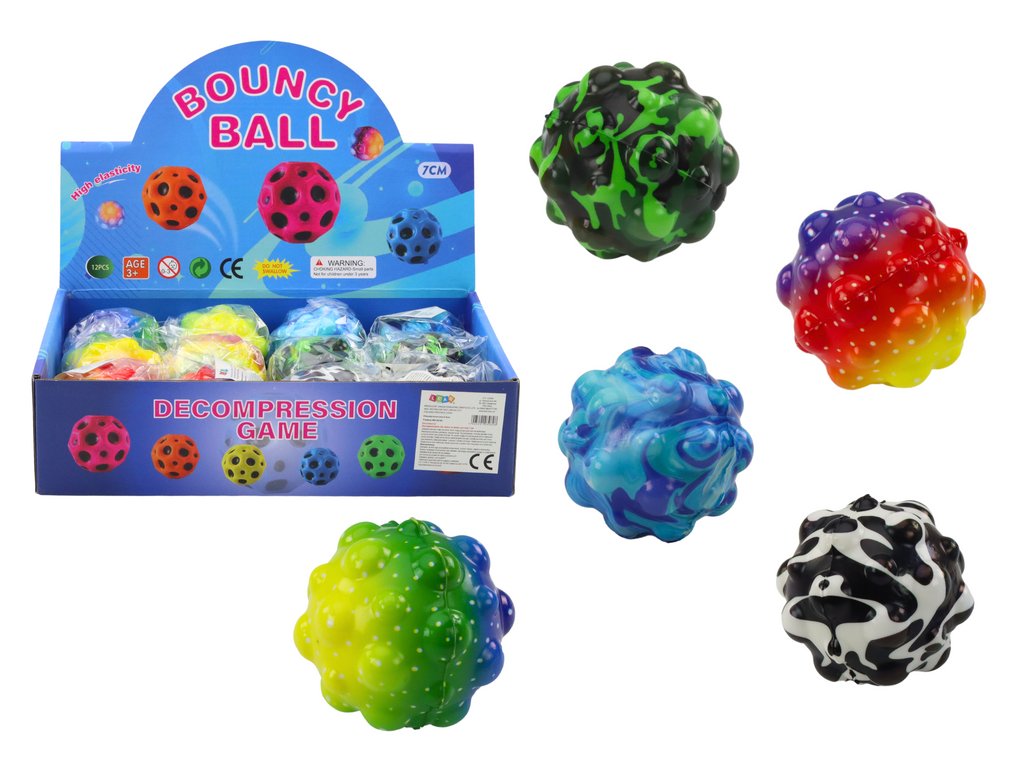 Minge de strângere colorată cu proeminențe de 6,5 cm