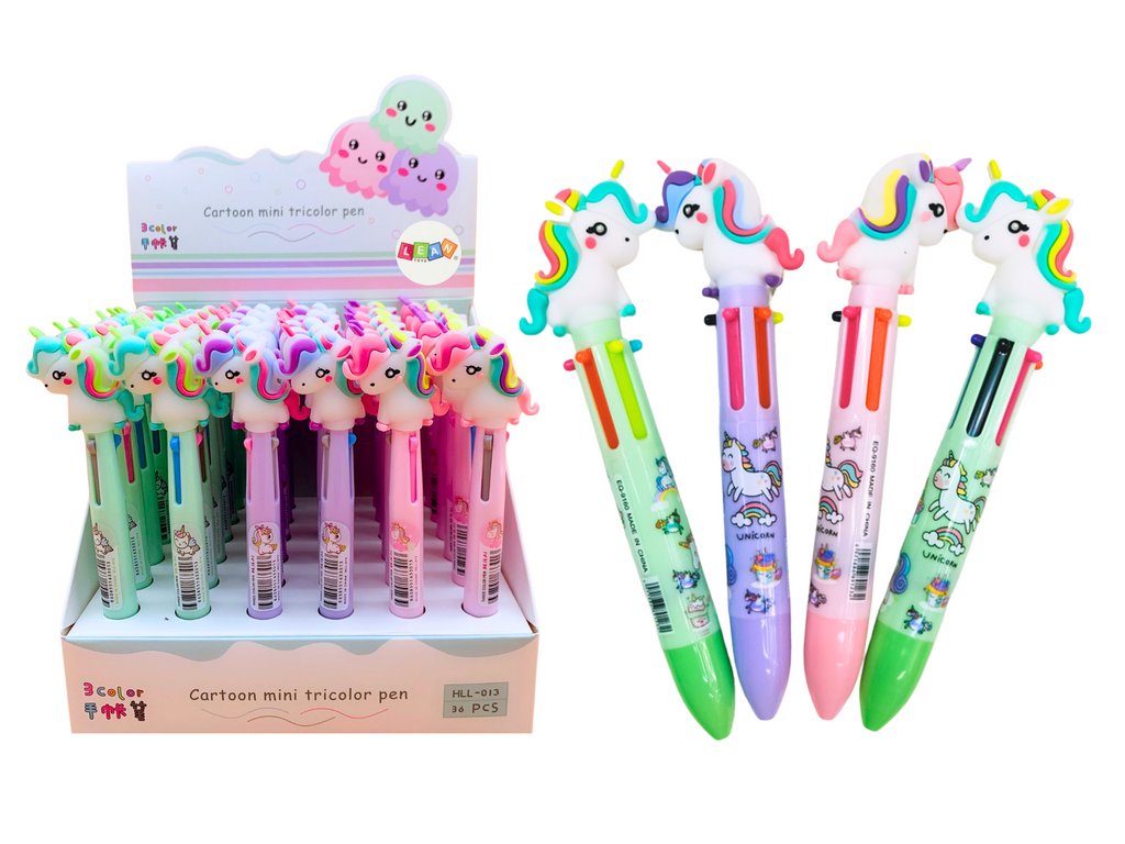 Pix multicolor cu amestec de unicorn