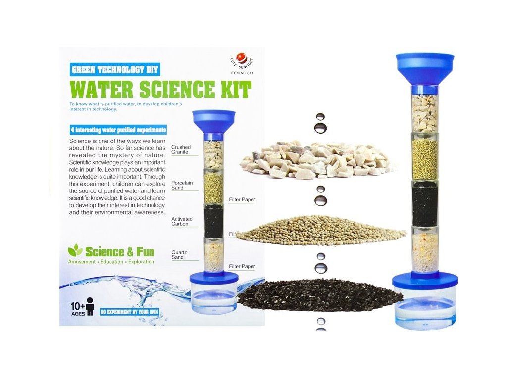 Set experimental de filtrare a apei Filtru de nisip 4 straturi