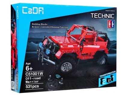 Klocki RC Autko Terenowe Czerwone EE [16817] 1200