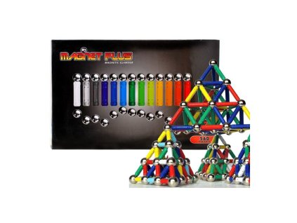 Velká magnetická stavebnice s tabulí 560 dílů1