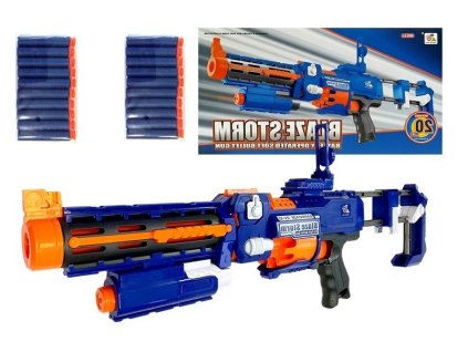 Pistol mare cu glonț din spumă Blaze Storm