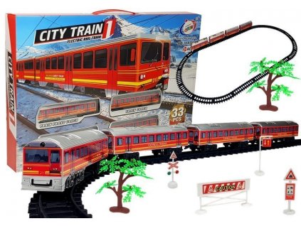 Linie de tren cu un tren 33 de părți