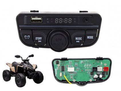 hudebni panel pro elektrickou ctyrkolku can am renegade 12v dk ca002