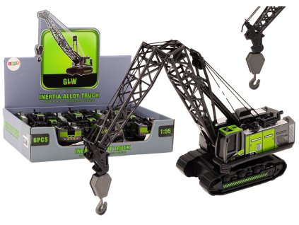 Macara metalica pe senile cu carlig 1:55 negru-verde