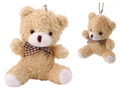 Pandantiv ursuleț crem animal de companie mic 10 cm