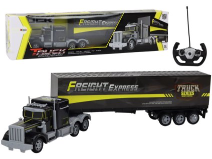 Camion cu telecomandă RC 27MHZ cu lumini galbene