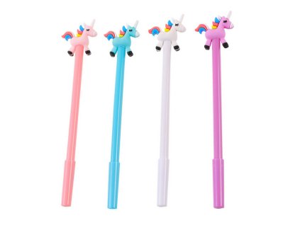 Pix cu unicorn și capac cerneală neagră amestec 0,5 mm