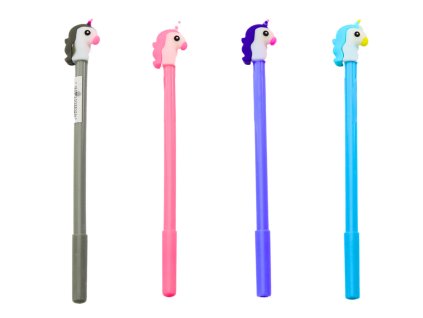 Pix cu cap de unicorn și capac cerneală neagră amestec de 0,5 mm