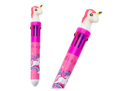Pix cu cerneală multicolor unicorn roz
