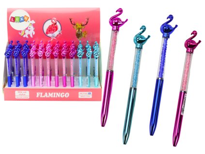 Stilofon cu cerneală flamingo albastru amestec 0,7 mm