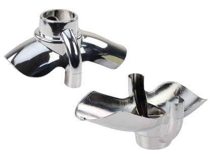 Aparatoare de noroi din plastic pentru tricicleta PRO500 argintie