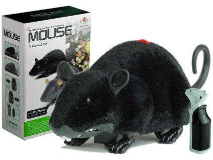 Mouse cu telecomandă cu roți R/C negru