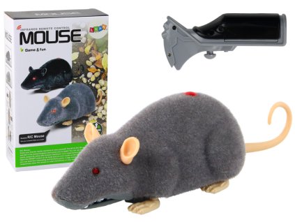 Mouse cu telecomandă pe roți R/C gri