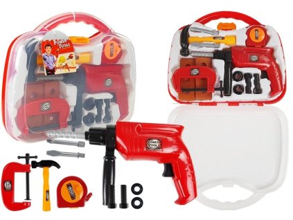 Set de scule într-o cutie cu burghiu