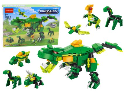 Kit de construcție dinozaur 6 în 1