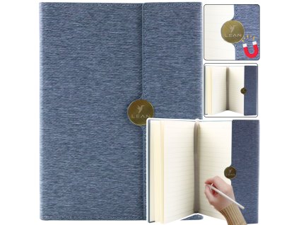 Caiet magnetic A5 cu linii gri