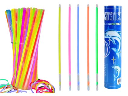 Bratari fluorescente 100 de bucati in culori diferite care stralucesc in intuneric