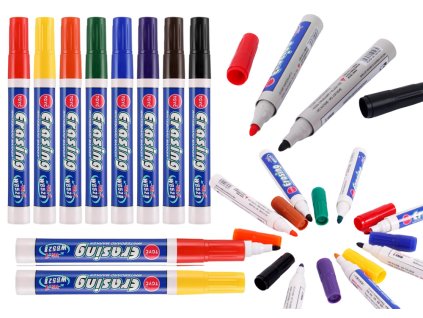 Set markere colorate pe tablă 8 buc