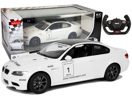 Mașină cu telecomandă R/C BMW M3 Rastar 1:14 Alb