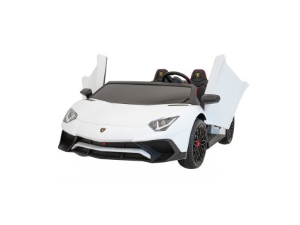 Mașină electrică pentru copii Lamborghini Aventador SV alb