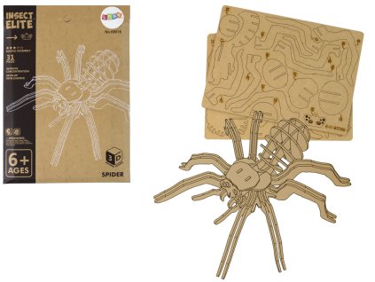 Puzzle 3D din lemn Spider 31 piese