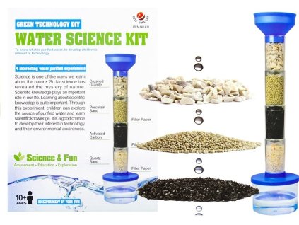 Set experimental de filtrare a apei Filtru de nisip 4 straturi