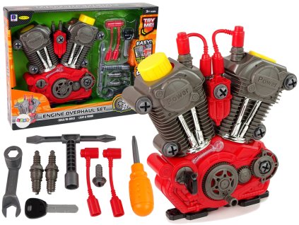 Set complet DIY cu motor pliabil, lumină și sunet puternic