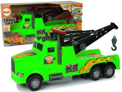 Camion de remorcare cu funie 1:10 verde
