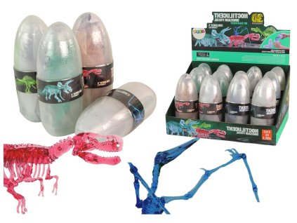 Figura de cristal cu deschidere a ouă de dinozaur Dinozaur aleatoriu