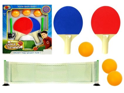 Set tenis de masă cu bâte, plasă și mingi
