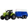 Tractor cu remorca pentru cai verde