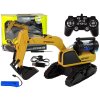 Excavator pe șenile mare pentru telecomandă galben