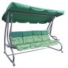 Mamido Velká zahradní houpačka 2v1 zelena s motivem (4)