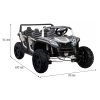 Elektrické autíčko Buggy ATV RACING UTV2000 čtyřmístné bílé02